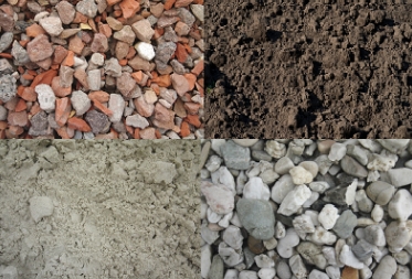 Diverse soorten zand/grind
